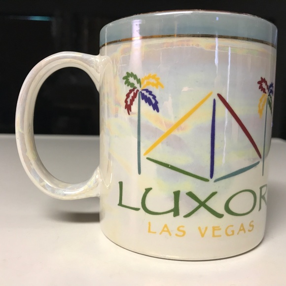 Iridescent Color Coffee Cup LUXOR Casino Las Vegas - Picture 4 of 8